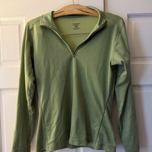 Patagonia Capilene Thermal Weight Zip-Neck Women's Medium Green Pullover